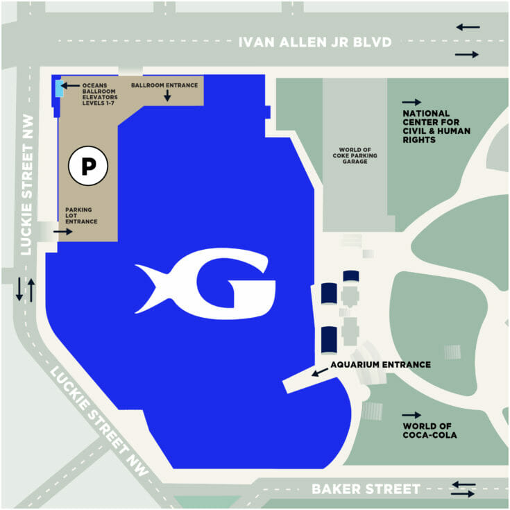 Georgia Aquarium Map Layout