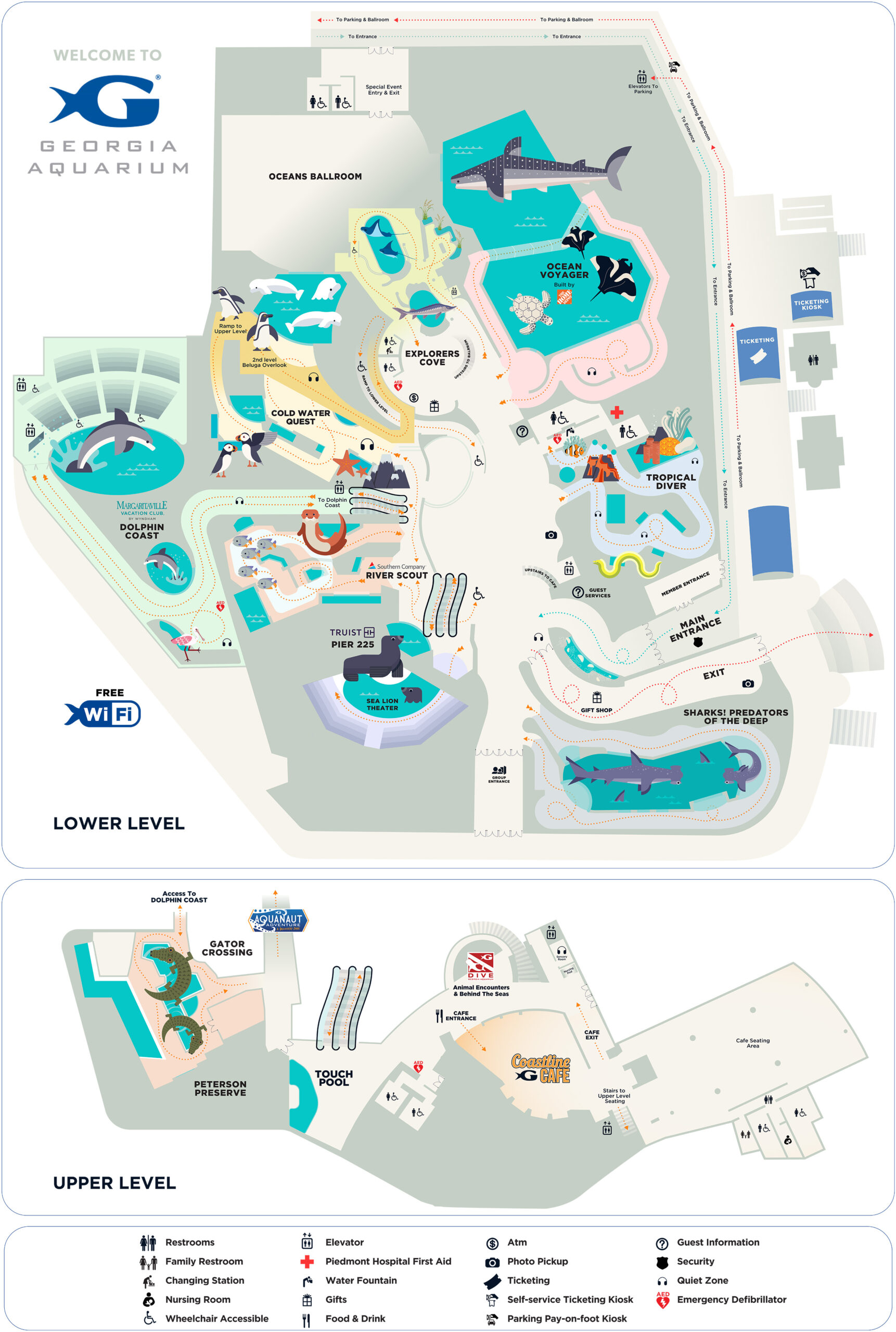 Georgia Aquarium Map 2